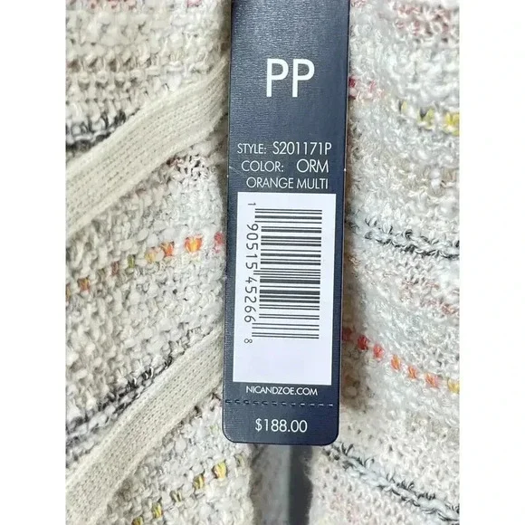 NIC + ZOE Dandelion Raw-Edge Jacket size PP NWT - Picture 7 of 12